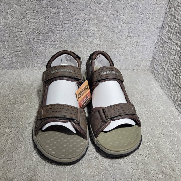 Skechers TRESMEN-GARO 204105 Mens Size US11 Chocolate Relaxed Fit Hiking Sandals - Picture 4 of 10